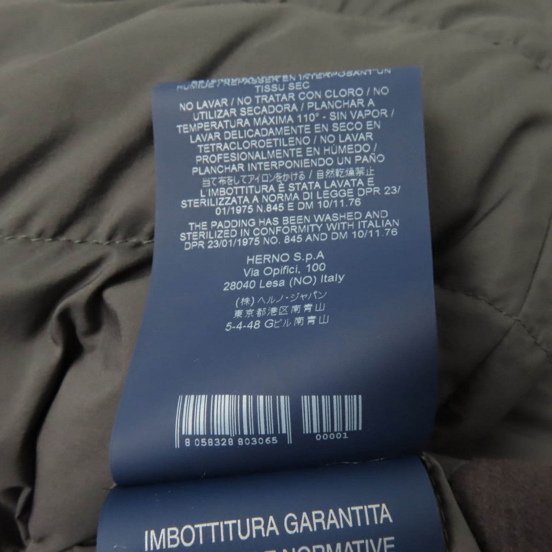 Herno down coat PI0832D Outer: 80% wool, Outer: 20% nylon, Part: 100% nylon, Part: 100% polyurethane, Lining: 100% nylon gray Women 40 Used Authentic