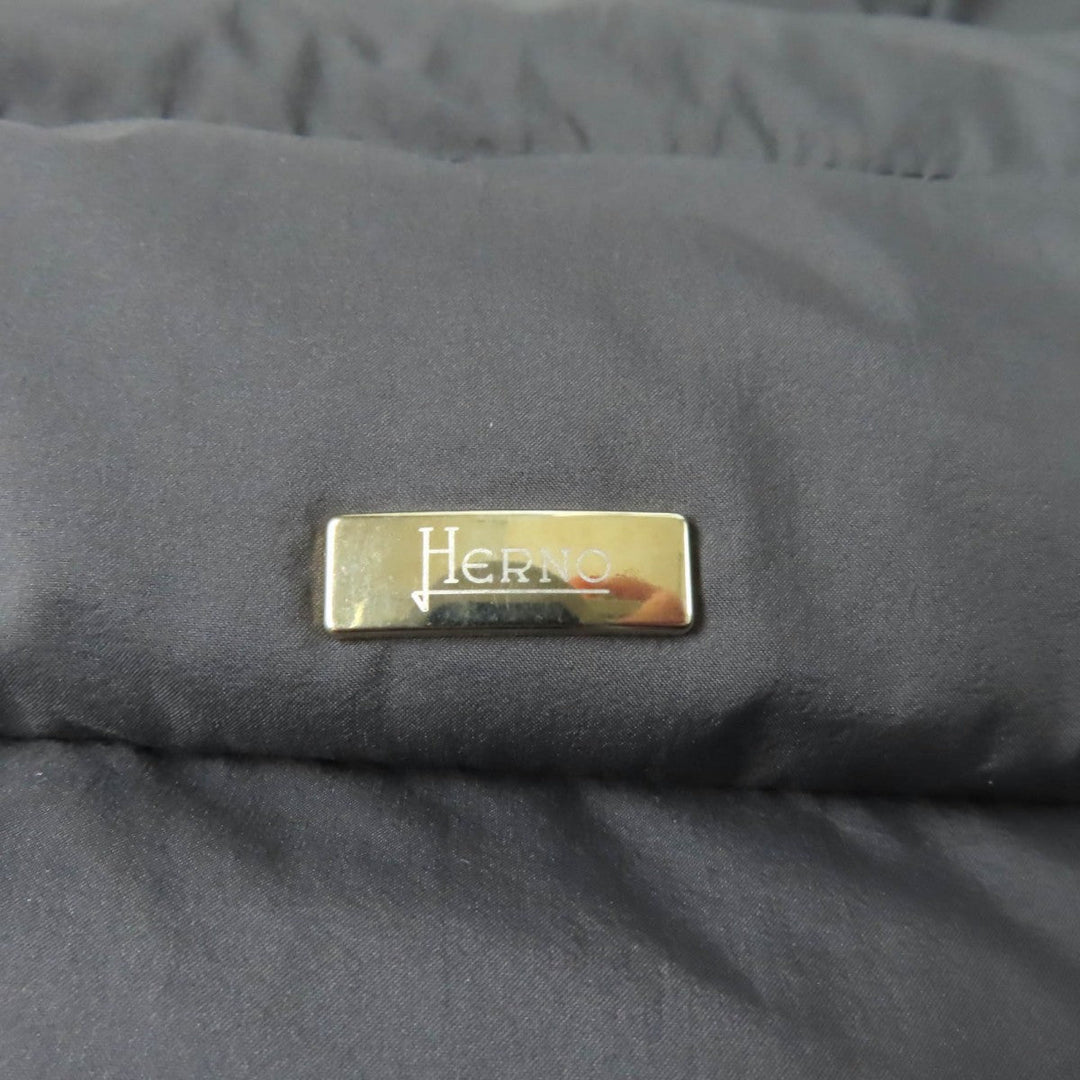 Herno down coat PI0832D Outer: 80% wool, Outer: 20% nylon, Part: 100% nylon, Part: 100% polyurethane, Lining: 100% nylon gray Women 40 Used Authentic
