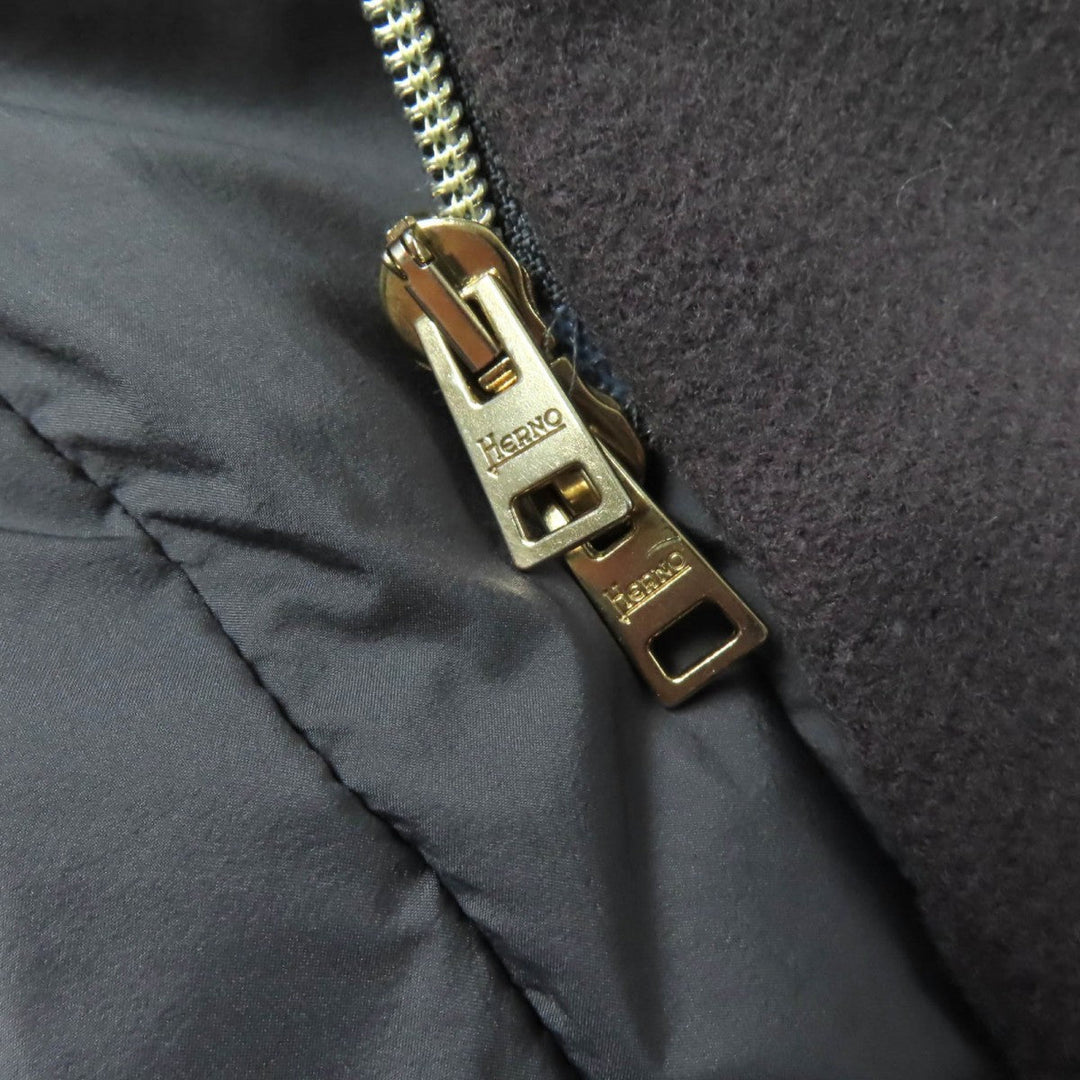 Herno down coat PI0832D Outer: 80% wool, Outer: 20% nylon, Part: 100% nylon, Part: 100% polyurethane, Lining: 100% nylon gray Women 40 Used Authentic