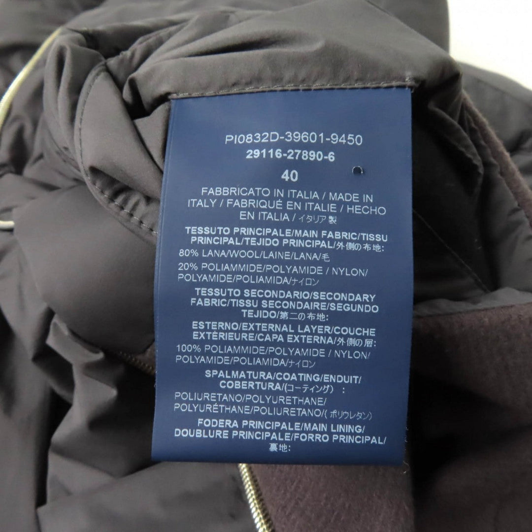 Herno down coat PI0832D Outer: 80% wool, Outer: 20% nylon, Part: 100% nylon, Part: 100% polyurethane, Lining: 100% nylon gray Women 40 Used Authentic