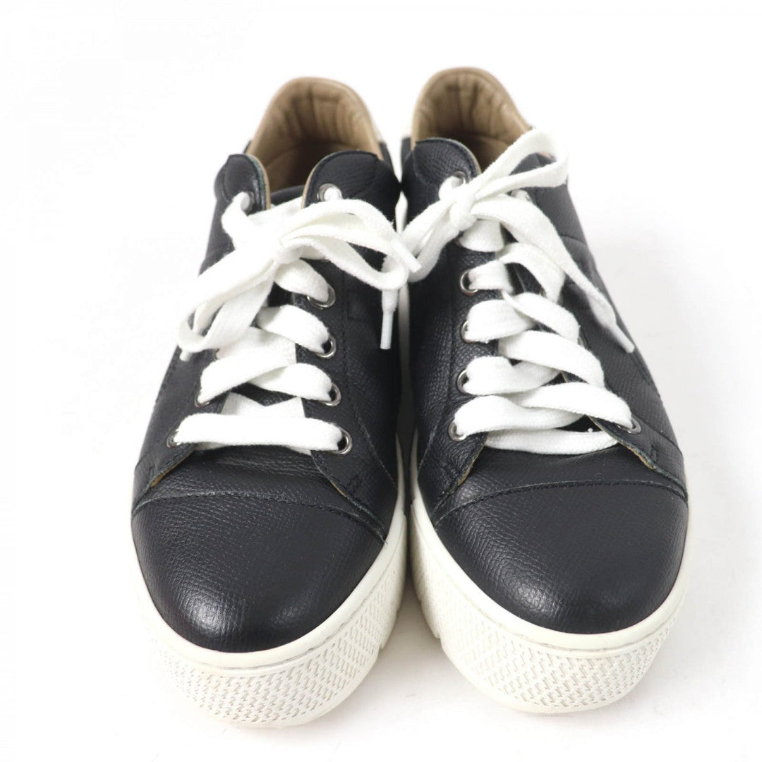 HERMES Low cut sneakers Main: Leather black voltage Women 36 Used Authentic