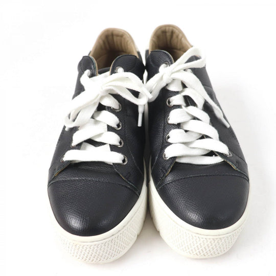 HERMES Low cut sneakers Main: Leather black voltage Women 36 Used Authentic