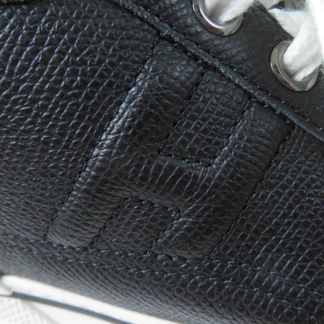 HERMES Low cut sneakers Main: Leather black voltage Women 36 Used Authentic