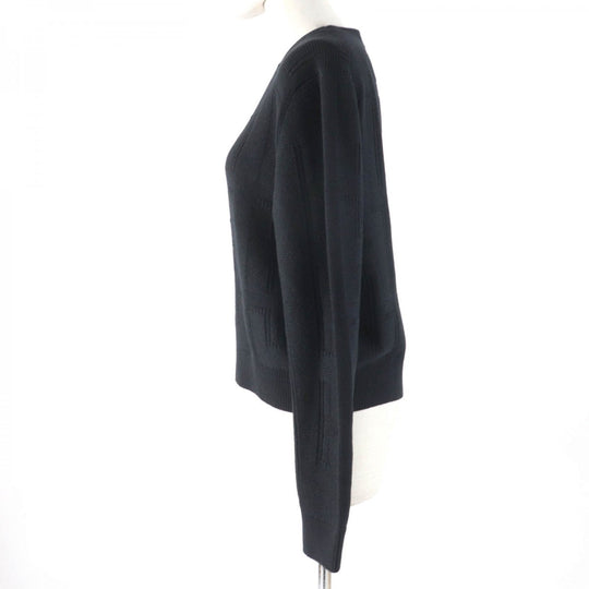HERMES knit Main: 100% wool black Women 38 Used Authentic