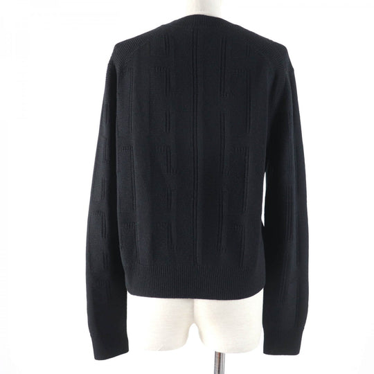 HERMES knit Main: 100% wool black Women 38 Used Authentic