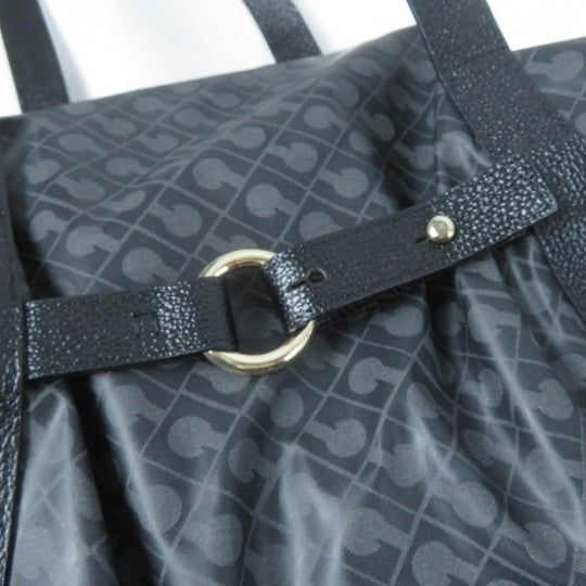 GHERARDINI Boston Duffel bag Nylon, Leather black Women Used Authentic