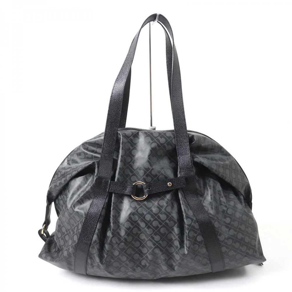 GHERARDINI Boston Duffel bag Nylon, Leather black Women Used Authentic