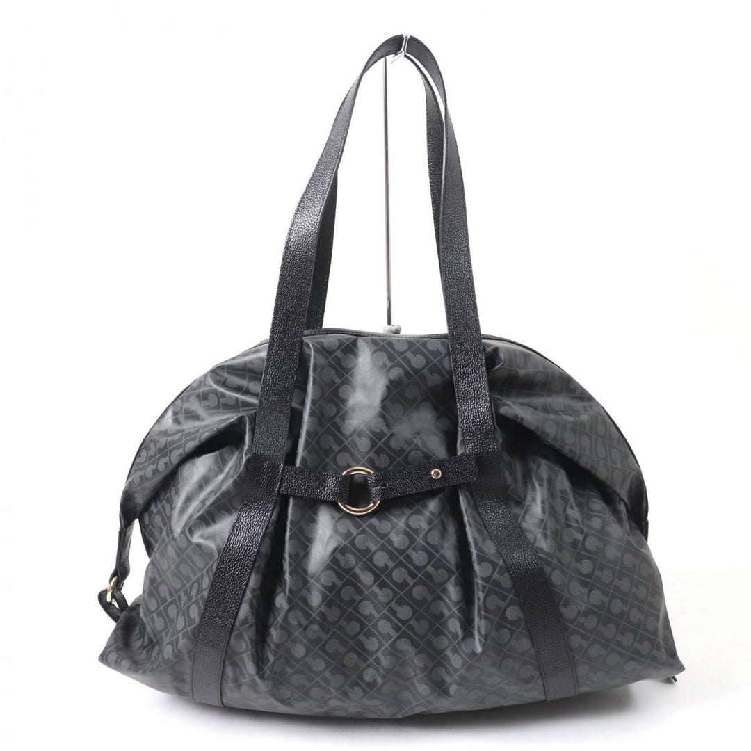 GHERARDINI Boston Duffel bag Nylon, Leather black Women Used Authentic