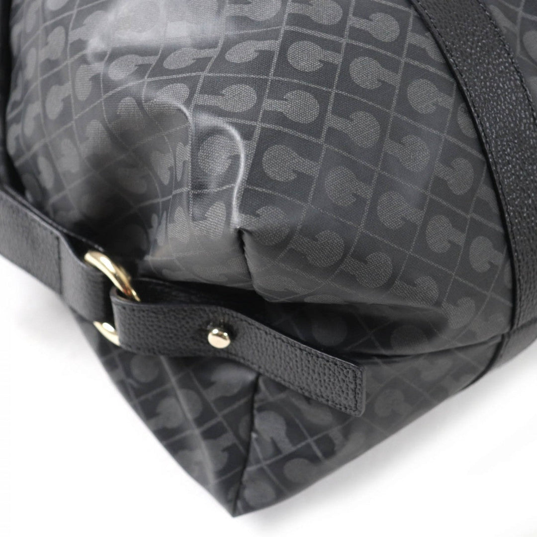 GHERARDINI Boston Duffel bag Nylon, Leather black Women Used Authentic