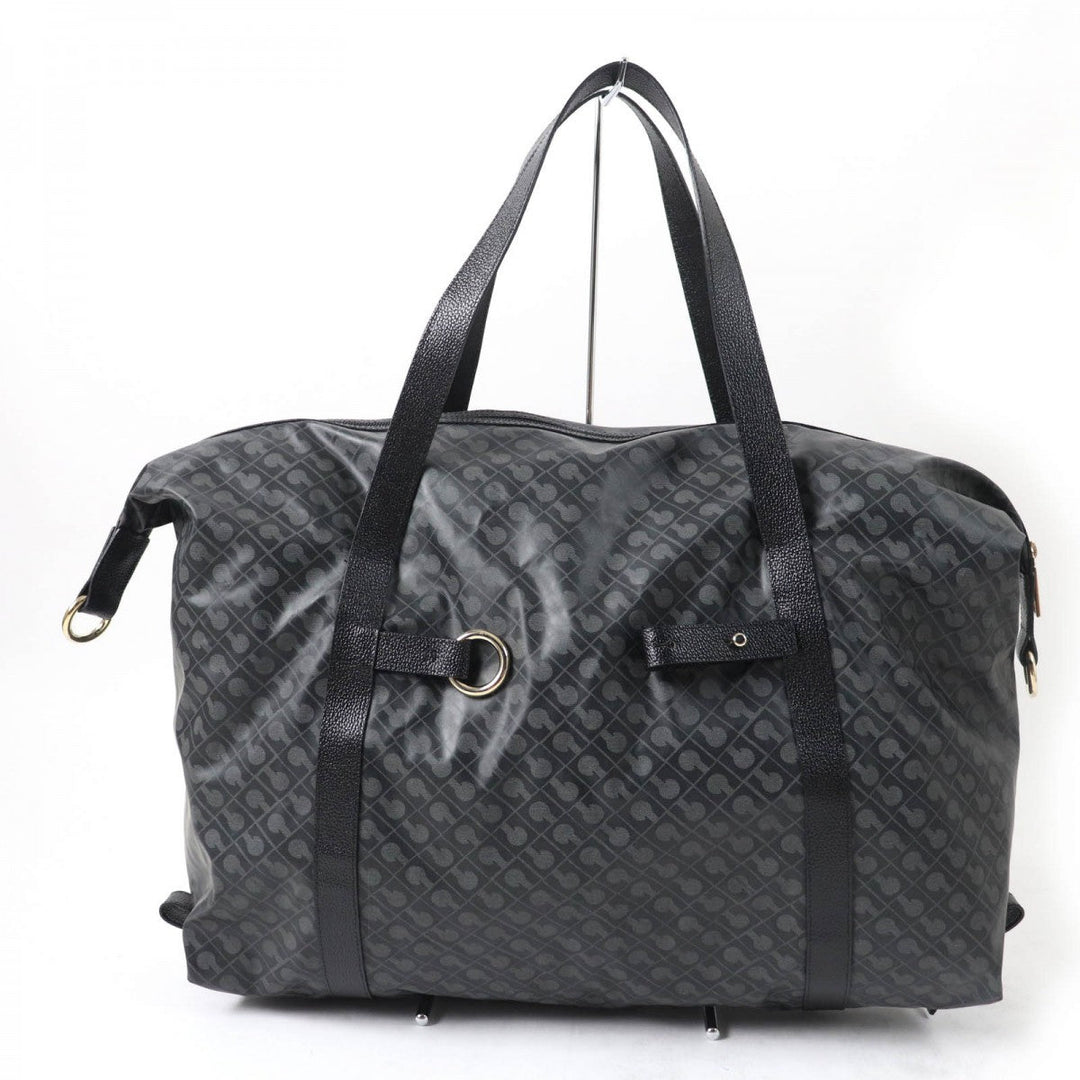 GHERARDINI Boston Duffel bag Nylon, Leather black Women Used Authentic