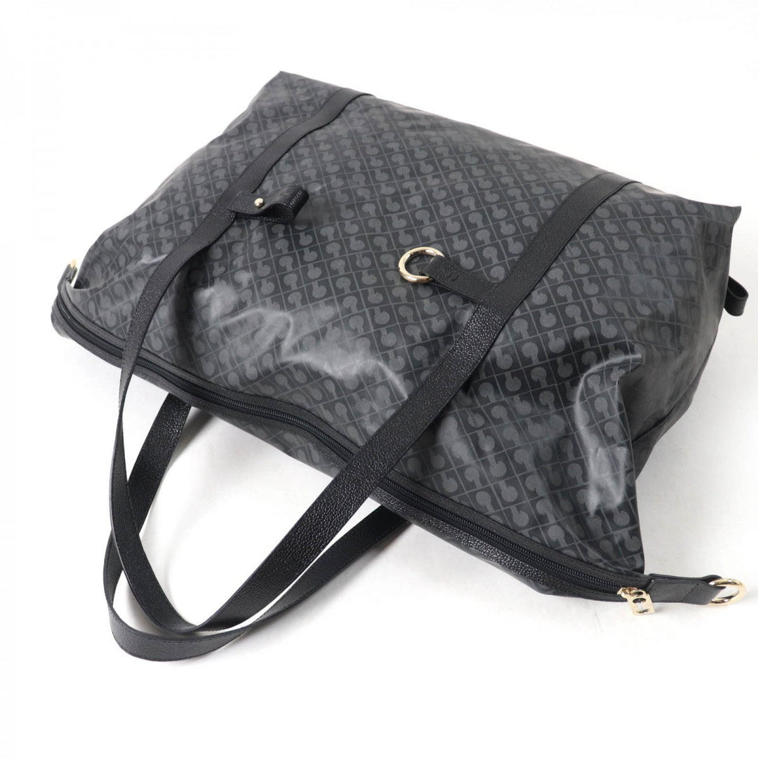 GHERARDINI Boston Duffel bag Nylon, Leather black Women Used Authentic