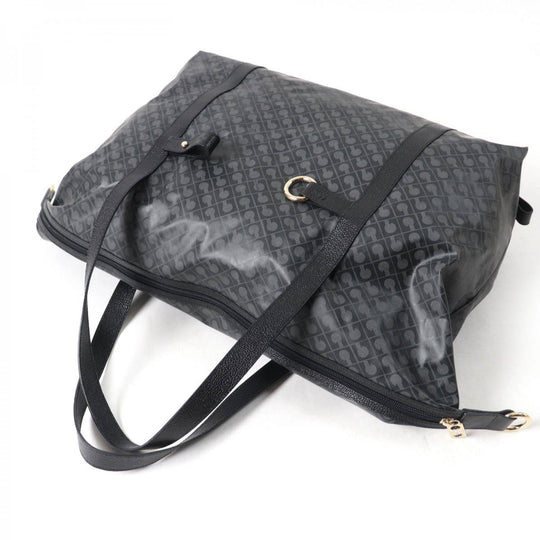GHERARDINI Boston Duffel bag Nylon, Leather black Women Used Authentic