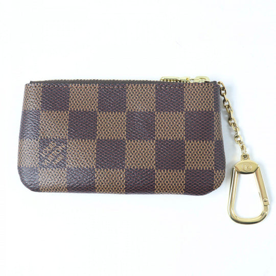 LOUIS VUITTON Coin case N62658 Main: Damier canvas Brown Card Key case Key holder Pochette Cle mens(Unisex) Used Authentic
