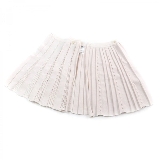 CHANEL Wrap skirt P43884 Main: 46% cotton, 36% rayon, 18% polyester Baby pink Women 38 Used Authentic
