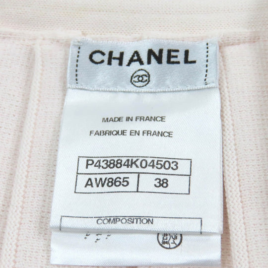 CHANEL Wrap skirt P43884 Main: 46% cotton, 36% rayon, 18% polyester Baby pink Women 38 Used Authentic