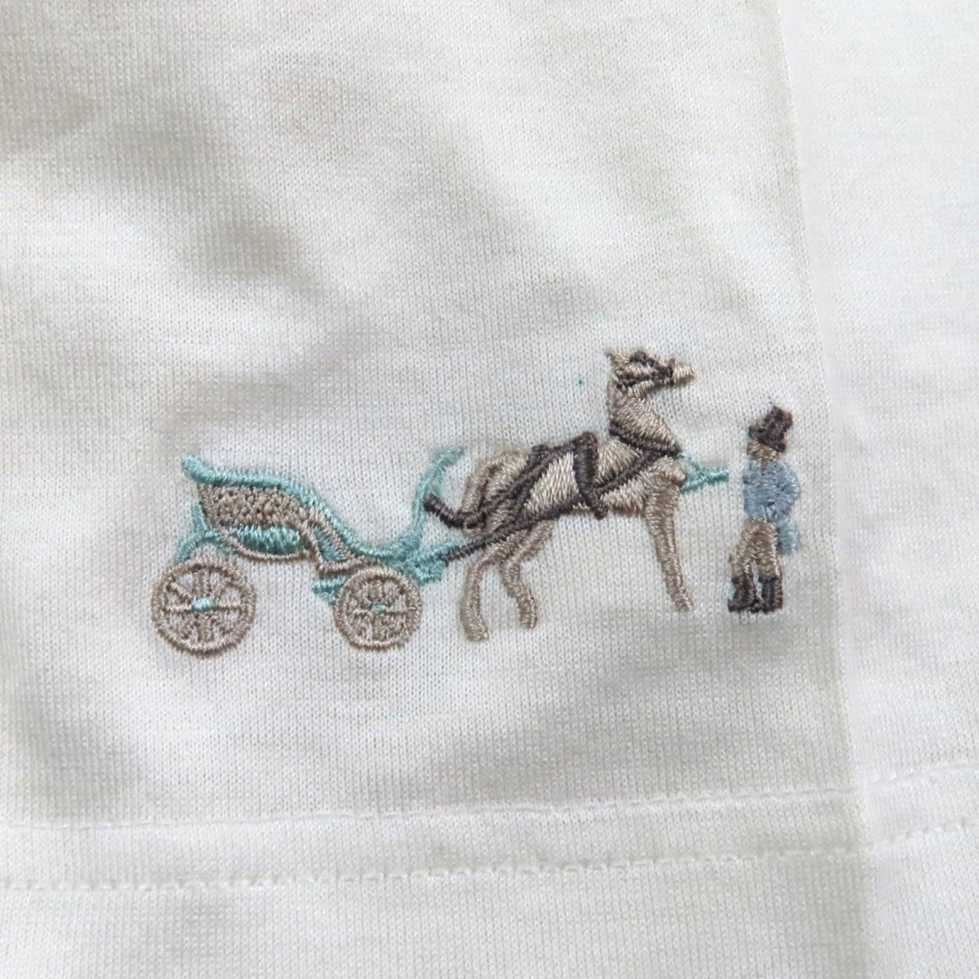 HERMES Short sleeve T-shirt cotton Ivory L