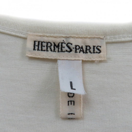 HERMES Short sleeve T-shirt cotton Ivory L
