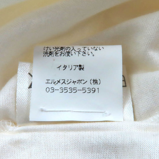 HERMES Short sleeve T-shirt cotton Ivory L