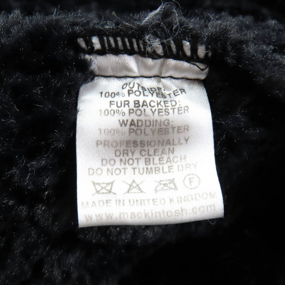 Mackintosh coat Outer: 100% polyester, Fur: 100% polyester, Lining: 100% polyester black Women 36 Used Authentic