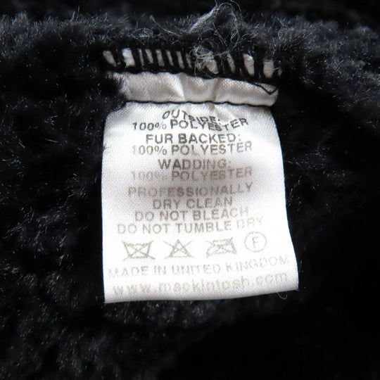 Mackintosh coat Outer: 100% polyester, Fur: 100% polyester, Lining: 100% polyester black Women 36 Used Authentic