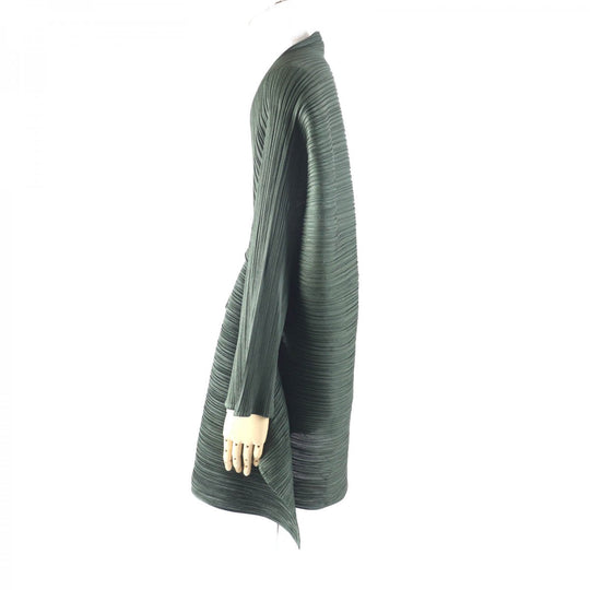 PLEATS PLEASE cardigan PP63-J0412 polyester khaki 3