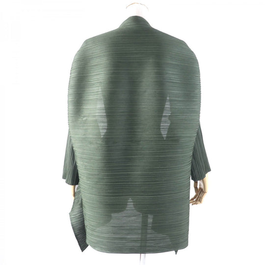 PLEATS PLEASE cardigan PP63-J0412 polyester khaki 3