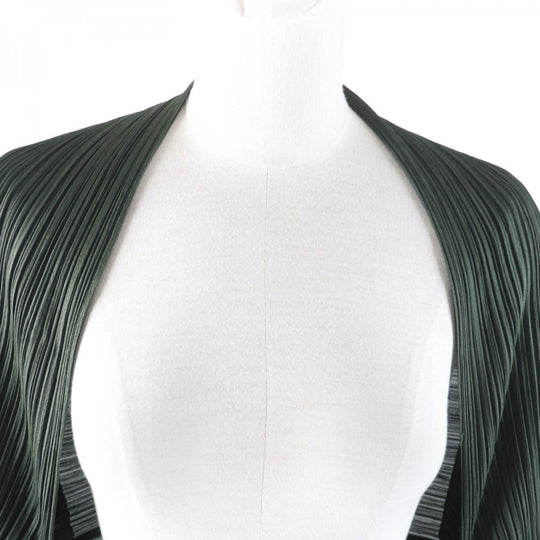 PLEATS PLEASE cardigan PP63-J0412 polyester khaki 3