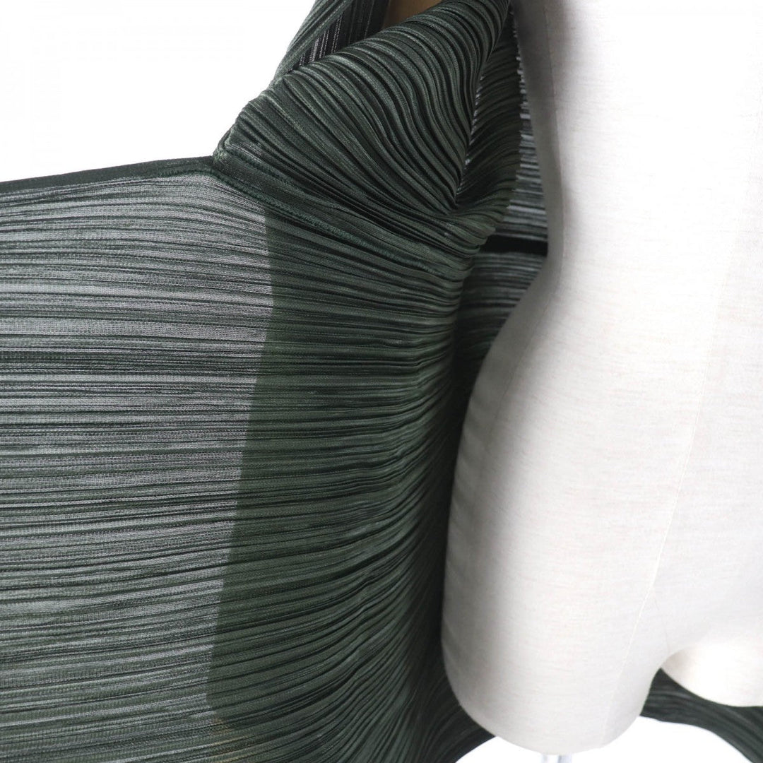 PLEATS PLEASE cardigan PP63-J0412 polyester khaki 3