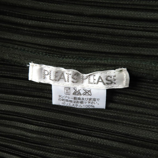 PLEATS PLEASE cardigan PP63-J0412 polyester khaki 3