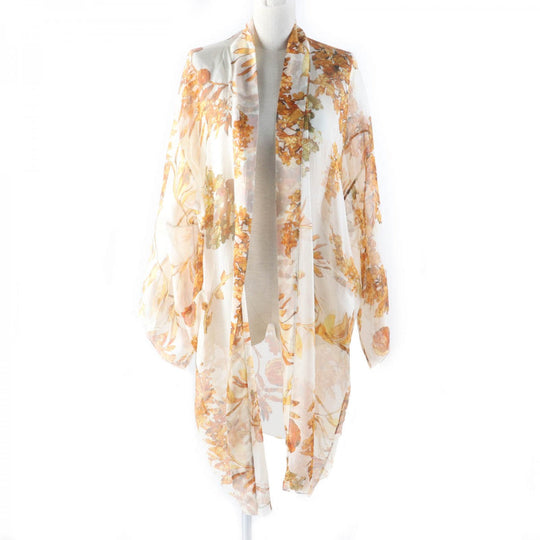 CHANEL cardigan P58015 Main: 100% silk white Women 36 Used Authentic
