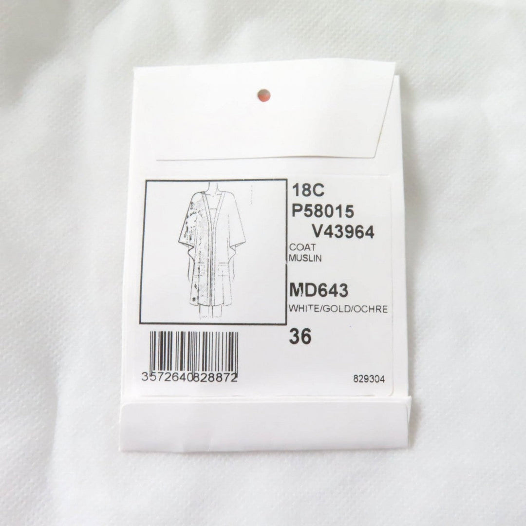 CHANEL cardigan P58015 Main: 100% silk white Women 36 Used Authentic