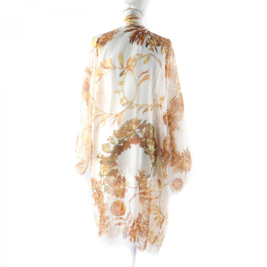 CHANEL cardigan P58015 Main: 100% silk white Women 36 Used Authentic