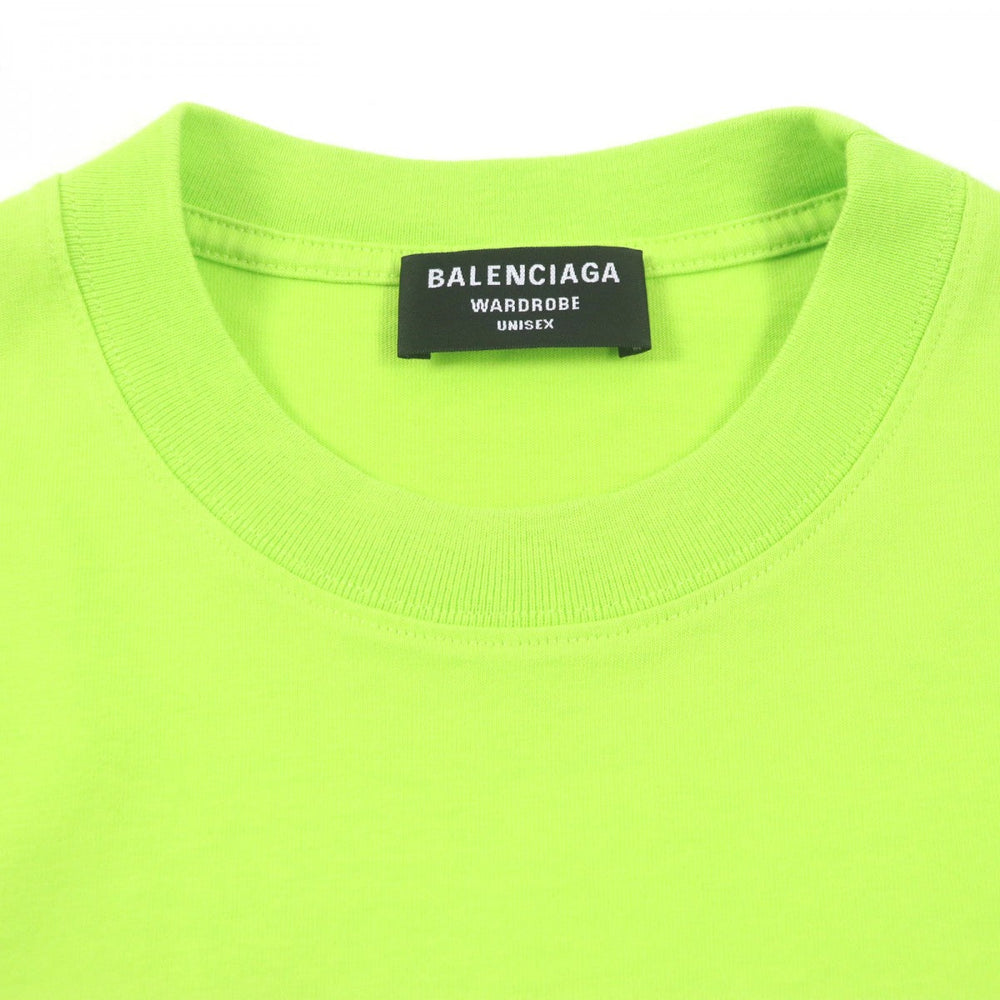 BALENCIAGA Short sleeve T-shirt 612966 cotton lime mens XS Used Authentic