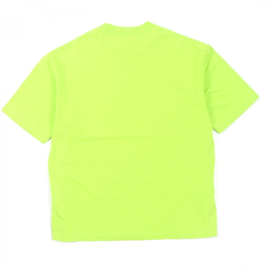 BALENCIAGA Short sleeve T-shirt 612966 cotton lime mens XS Used Authentic