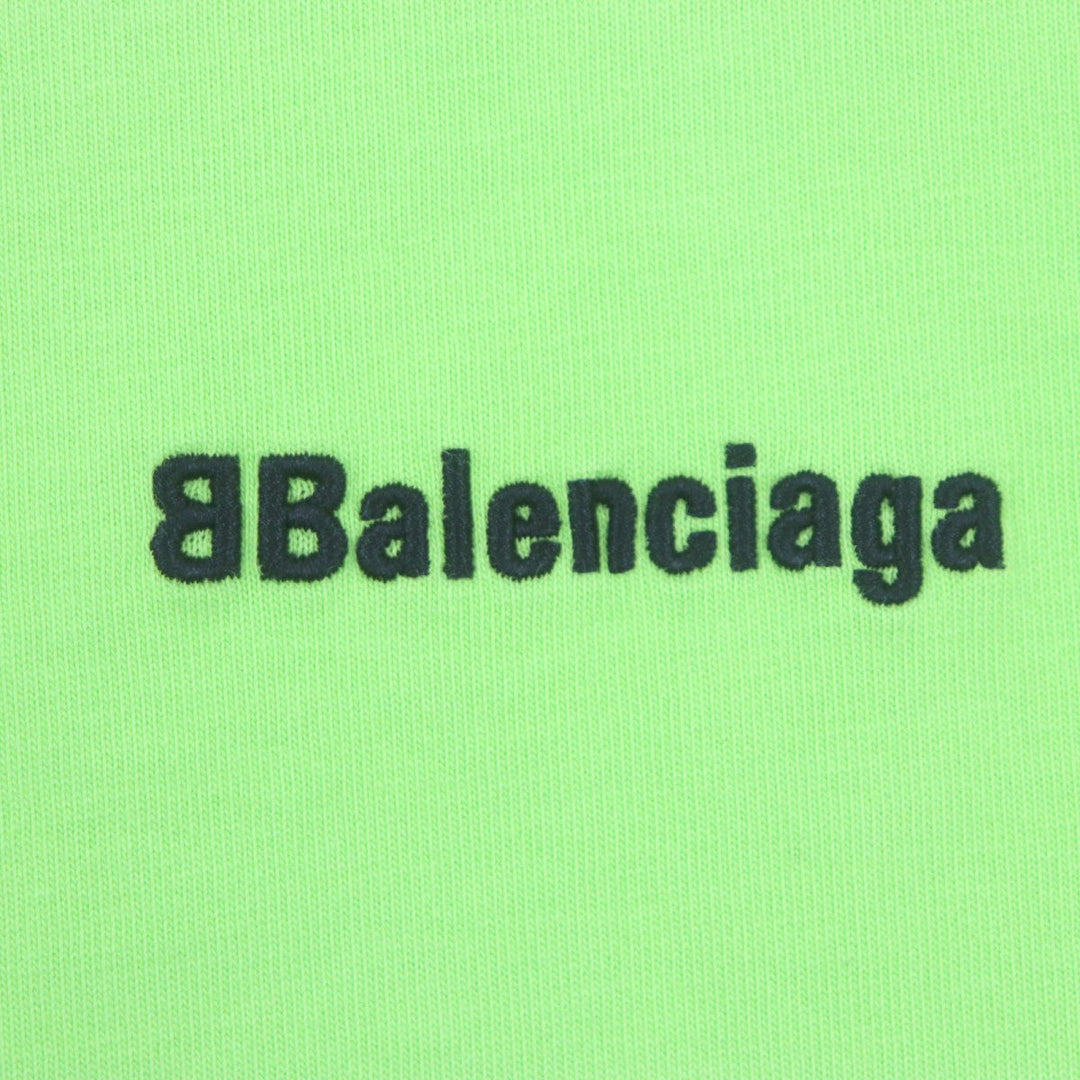 BALENCIAGA Short sleeve T-shirt 612966 cotton lime mens XS Used Authentic