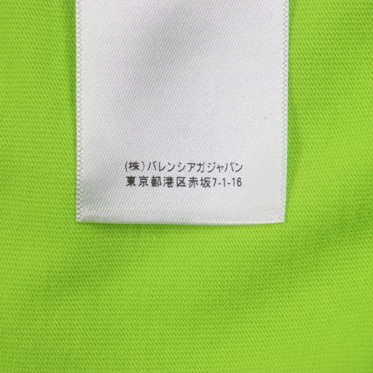 BALENCIAGA Short sleeve T-shirt 612966 cotton lime mens XS Used Authentic