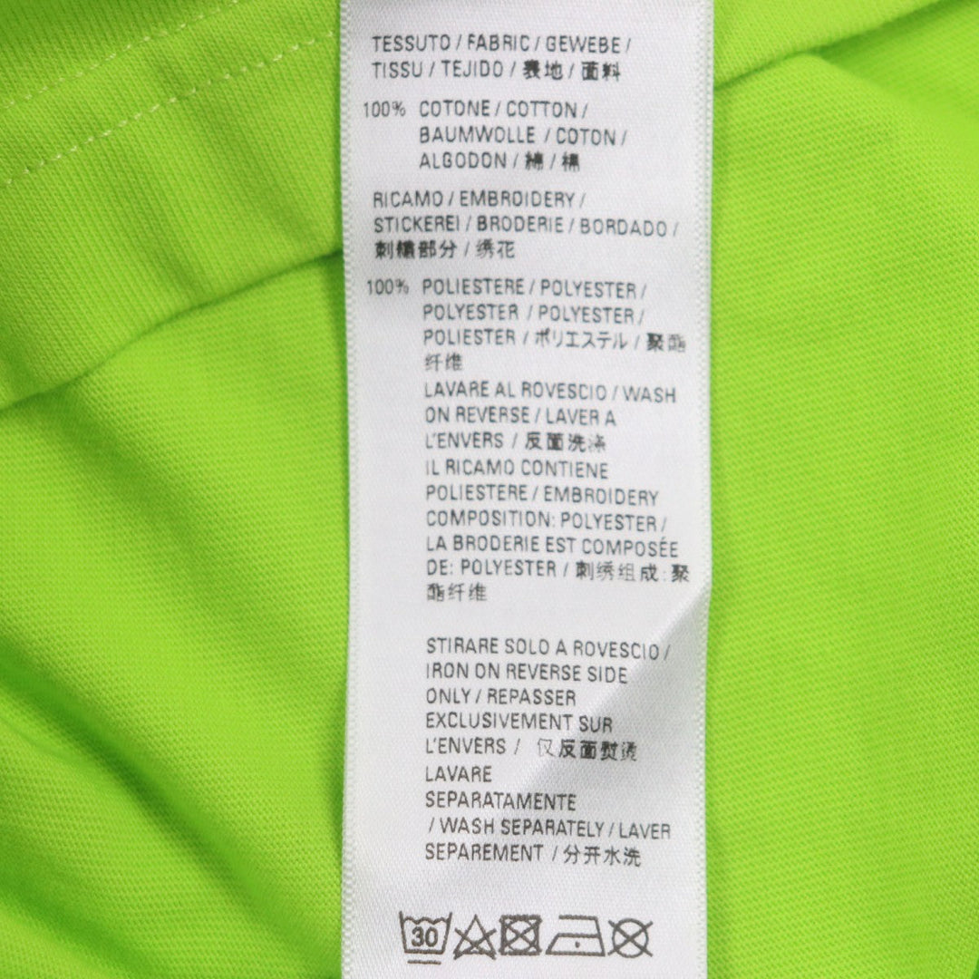 BALENCIAGA Short sleeve T-shirt 612966 cotton lime mens XS Used Authentic