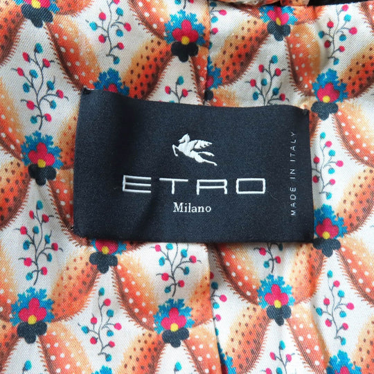 ETRO coat wool black 42