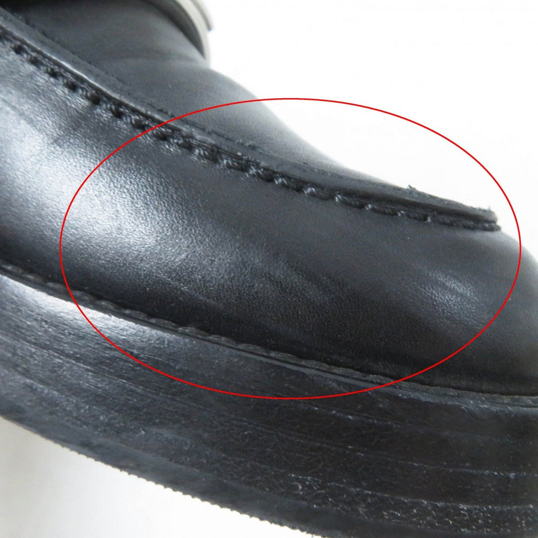 HERMES loafers Main: Leather black HOT Women 36 Used Authentic