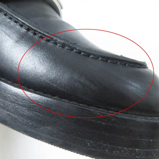 HERMES loafers Main: Leather black HOT Women 36 Used Authentic