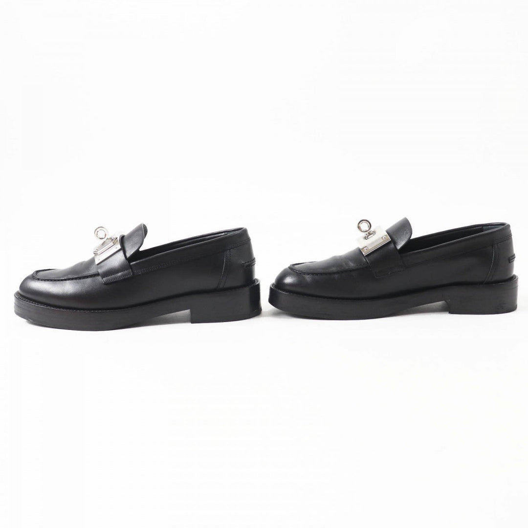 HERMES loafers Main: Leather black HOT Women 36 Used Authentic