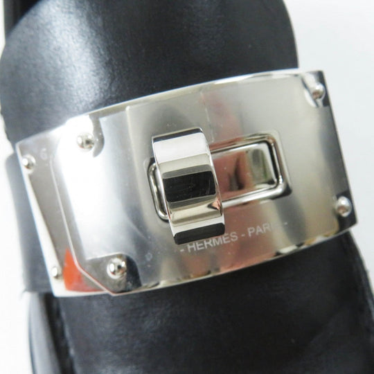 HERMES loafers Main: Leather black HOT Women 36 Used Authentic