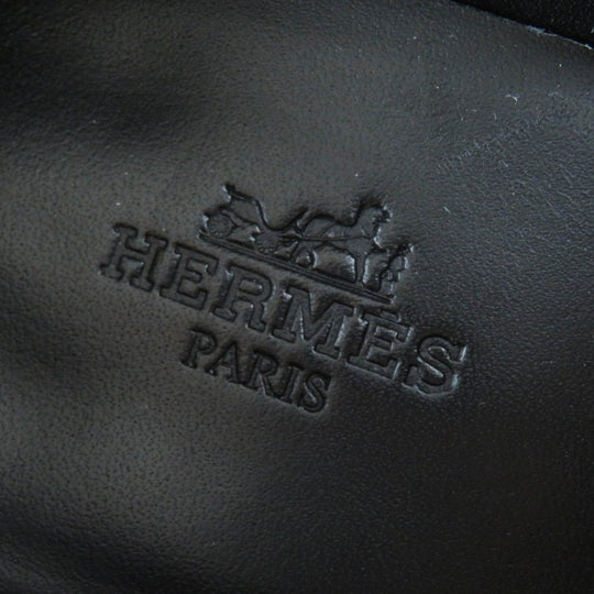 HERMES loafers Main: Leather black HOT Women 36 Used Authentic