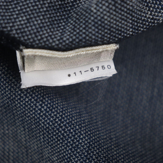 HERMES Short sleeve T-shirt Main: 100% cotton Navy Dance of Horses Light mens S Used Authentic