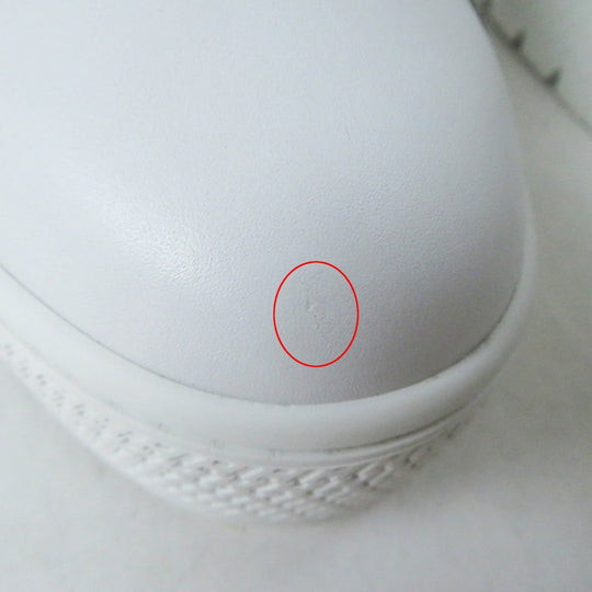 HERMES sneakers leather White beige Dare Sneaker 38