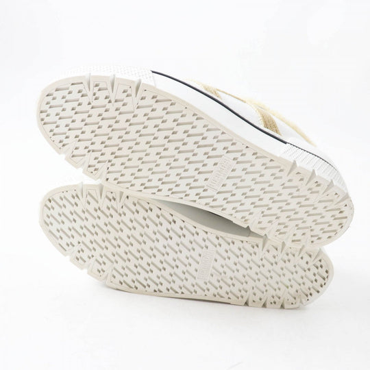 HERMES sneakers leather White beige Dare Sneaker 38