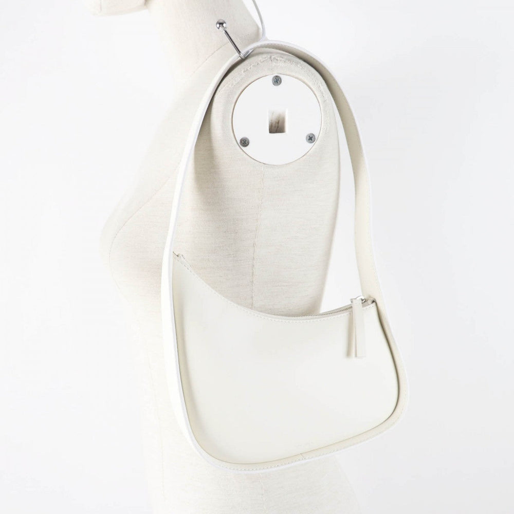 THE ROW Handbag W1249 L52 Main: Leather Ivory HALF MOON Women Used Authentic