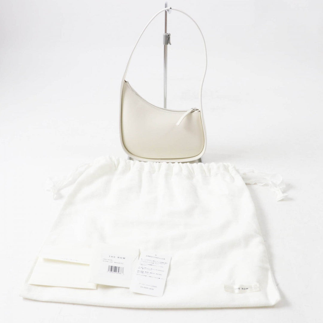 THE ROW Handbag W1249 L52 Main: Leather Ivory HALF MOON Women Used Authentic