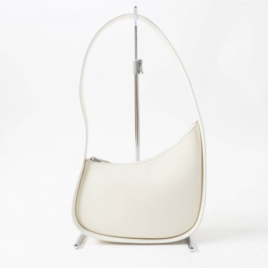THE ROW Handbag W1249 L52 Main: Leather Ivory HALF MOON Women Used Authentic