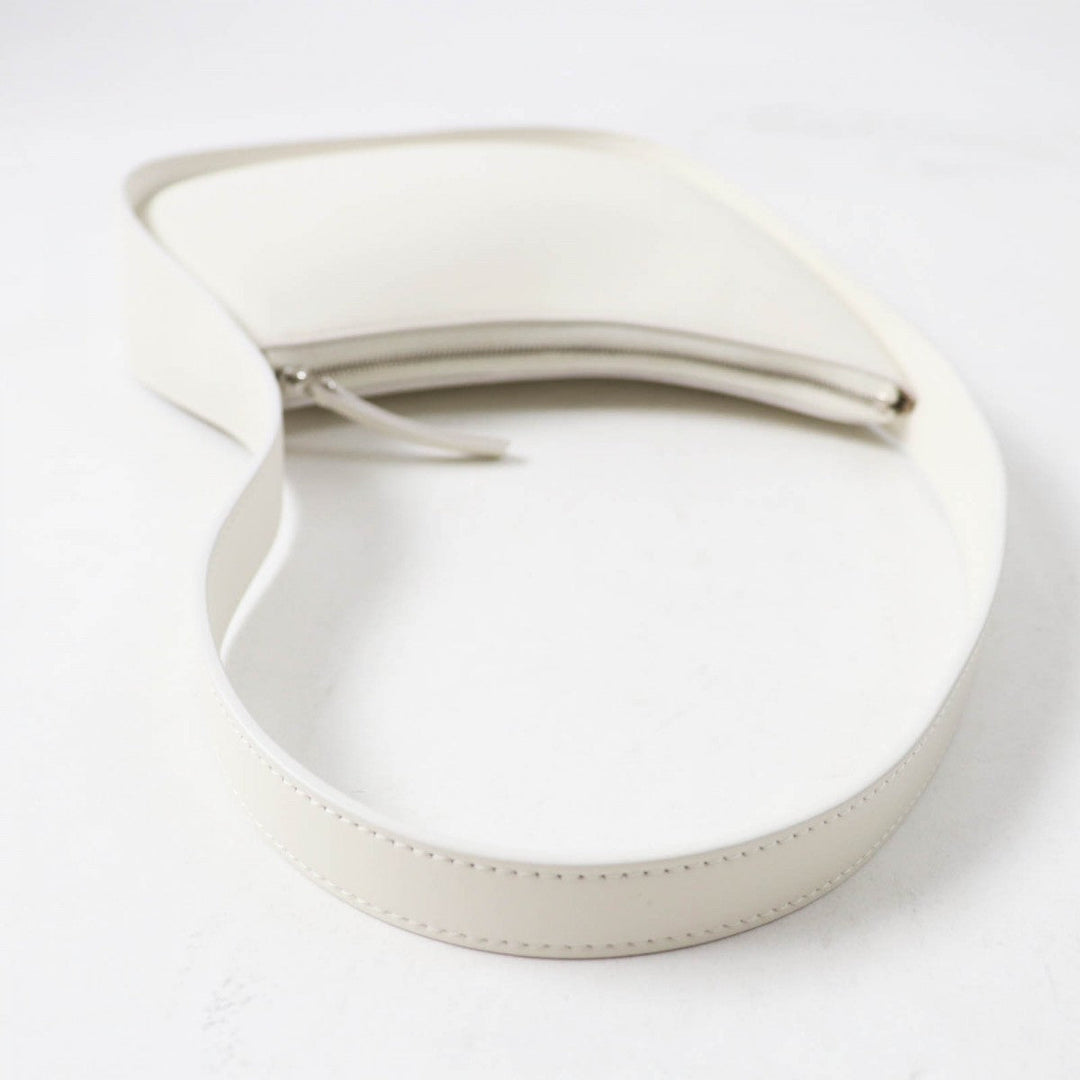 THE ROW Handbag W1249 L52 Main: Leather Ivory HALF MOON Women Used Authentic